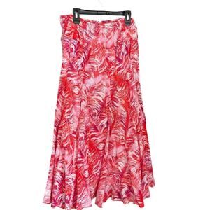 Maxi Women's Printed Tiered Festival Hippie Skirt By Heart of Palm Size 12